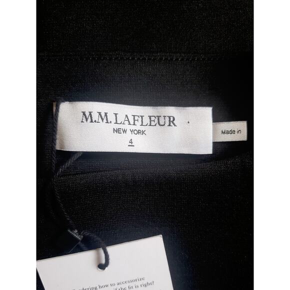 M.M. LaFleur Joanna Worth Long Sleeve Sheath Dress Black Size 4 - Picture 7 of 7